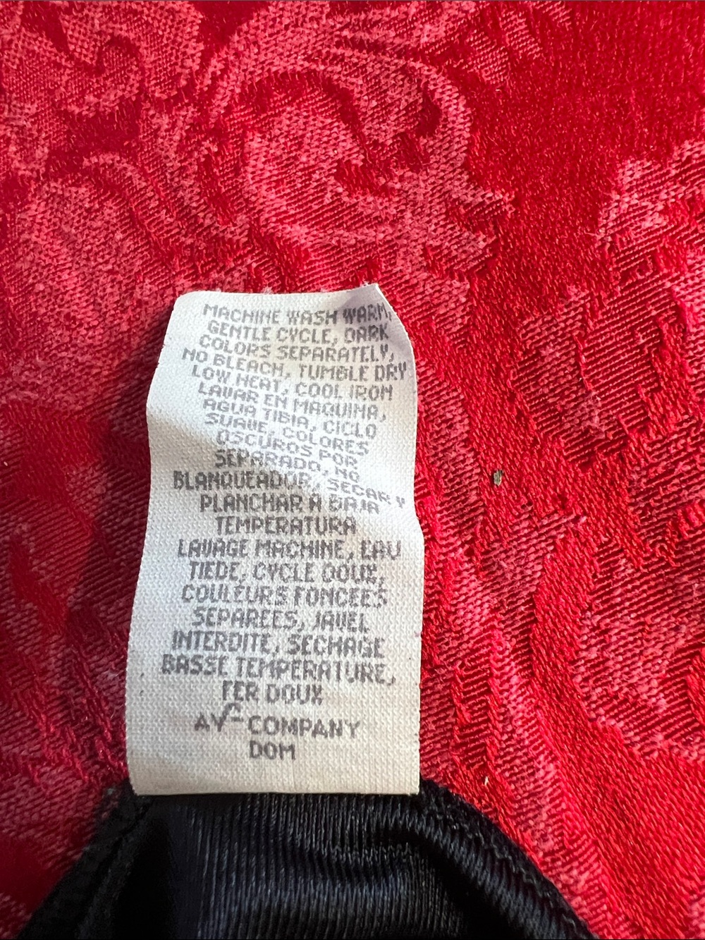 Vanity Fair Black Half Slip Women's XL Lace Hem Nylon Made in USA Style 11-752 - Picture 6 of 7